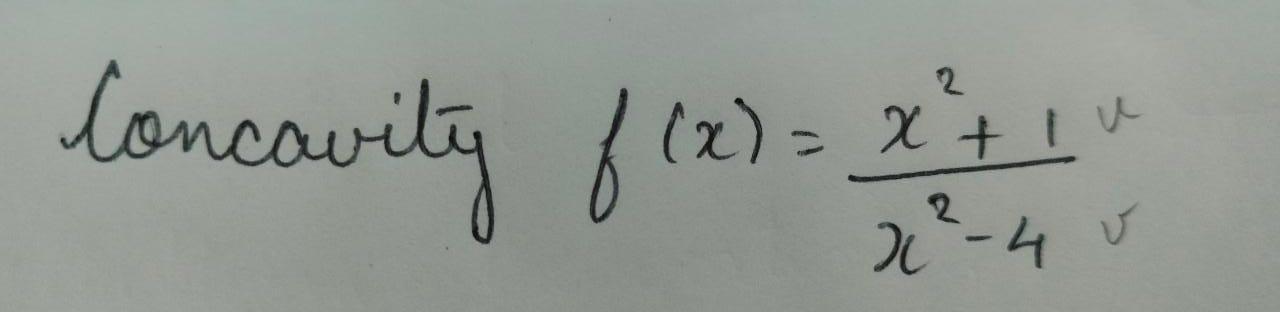 2 Concavity F X 2 1 14 10 X 2 40 1