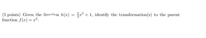 Parent Function F X X 2 1b 1