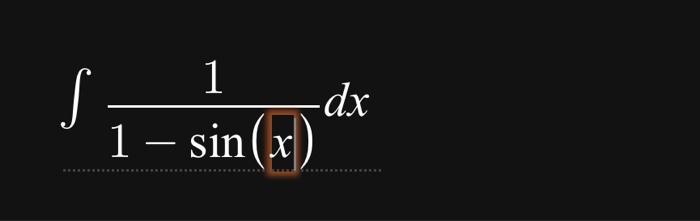S 1 1 Sin X Dx 1