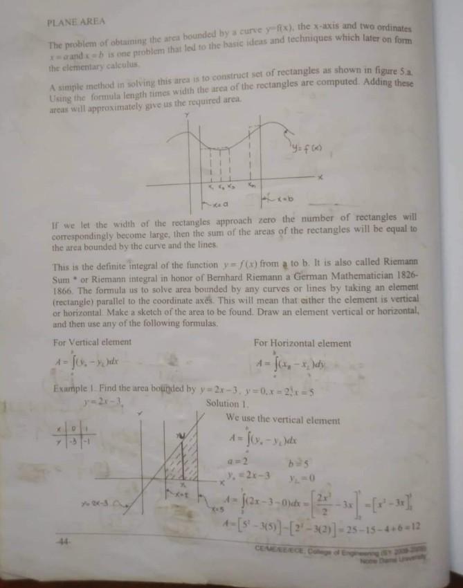 Plane Area Integral Calculus Solve All Problem If Complete Answer And Solution I Give You Thump Up If Complete Answer An 2