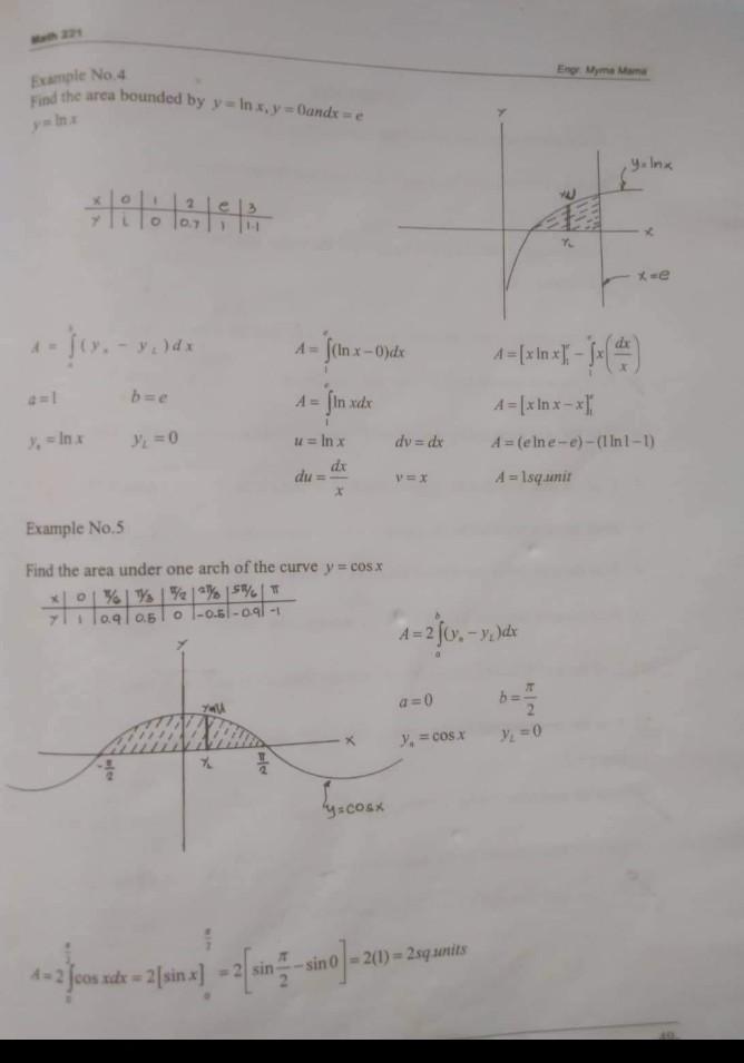 Plane Area Integral Calculus Solve All Problem If Complete Answer And Solution I Give You Thump Up If Complete Answer An 7
