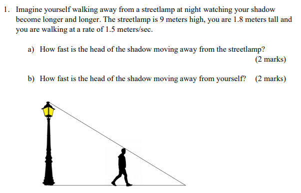 1 Imagine Yourself Walking Away From A Streetlamp At Night Watching Your Shadow Become Longer And Longer The Streetlam 1