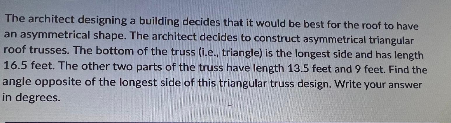 The Architect Designing A Building Decides That It Would Be Best For The Roof To Have An Asymmetrical Shape The Archite 1