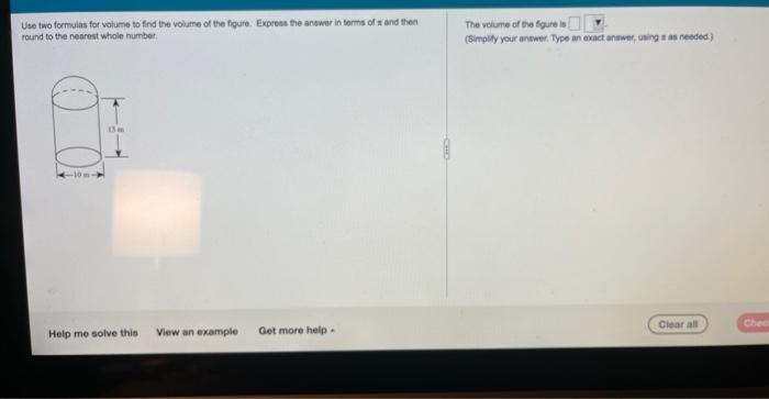 Cubic Feet Round To One Decimal Place As Needed Nw O Points 0 Of 1 Homework 10 5 Question 1 10 5 501 Justin S Hot W 15