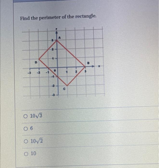 Find The Perimeter Of The Rectangle 3 0 06 O 10 3 N O 10 2 O 10 V N 0 4 2 4 U N 64 M M Find The Area 2 In O 4 2in 1