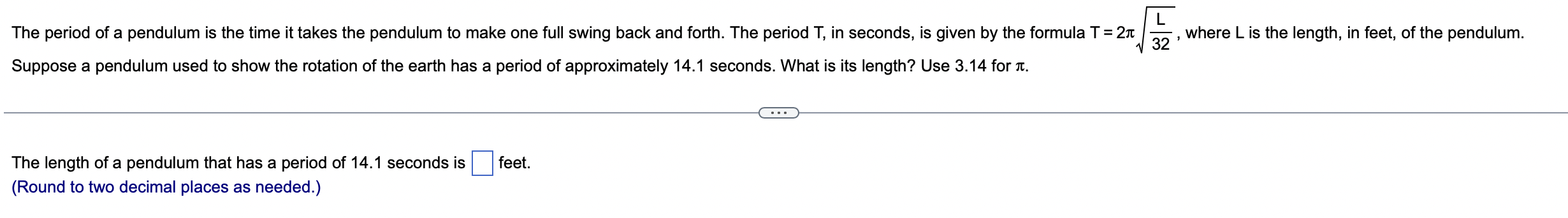 The Period Of A Pendulum Is The Time It Takes The Pendulum To Make One Full Swing Back And Forth The Period T In Secon 1