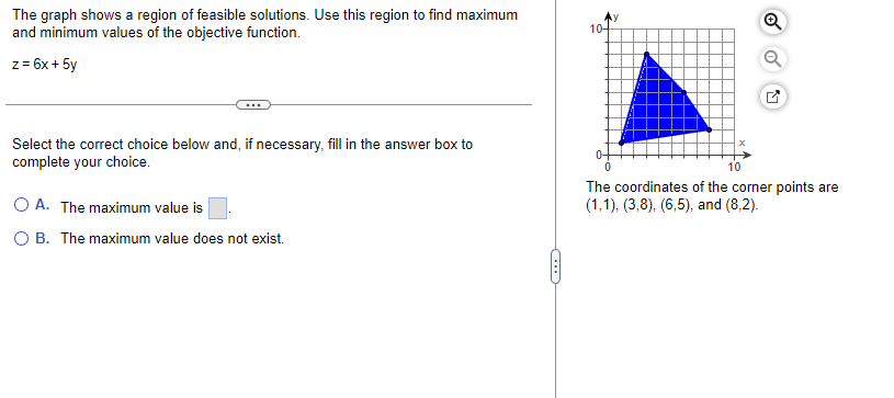 The Graph Shows A Region Of Feasible Solutions Use This Region To Find Maximum And Minimum Values Of The Objective Func 1