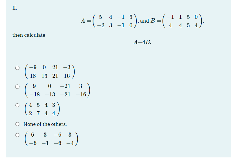 If Then Calculate 9 0 21 3 18 13 21 16 9 18 4543 27 44 0 21 3 13 21 16 None Of The Others 6 3 6 6 1 6 4 5 1