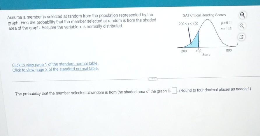 Assume A Member Is Selected At Random From The Population Represented By The Graph Find The Probability That The Member 1