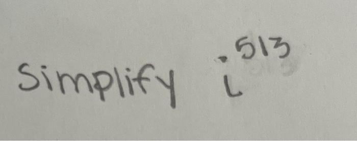 513 Simplify L 1