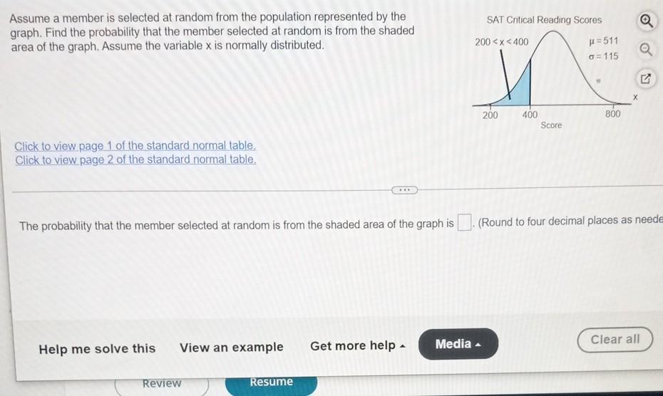 Assume A Member Is Selected At Random From The Population Represented By The Graph Find The Probability That The Member 1