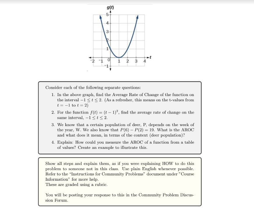 1 G T 5 4 32 To 1 10 12 3 4 Consider Each Of The Following Separate Questions 1 In The Above Graph Find The Average 1