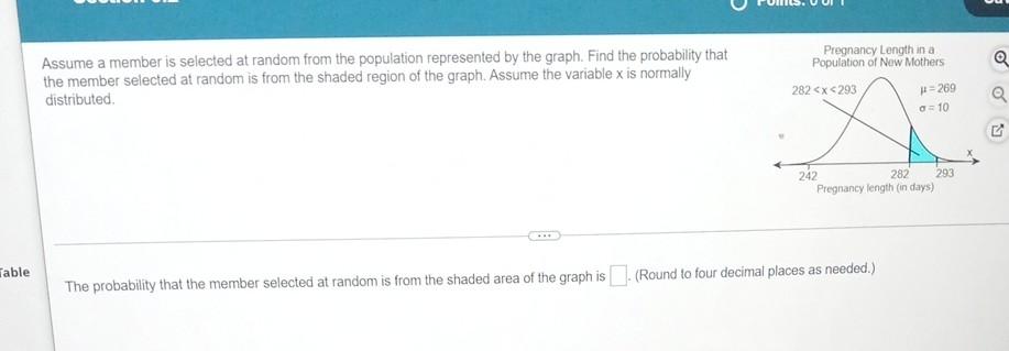 Table Assume A Member Is Selected At Random From The Population Represented By The Graph Find The Probability That The 1