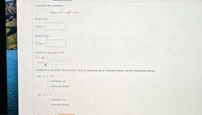 Consider The Function Find F X F X Find F X F X F X X 3x 3 Find 4 And F 7 F 4 F 7 Determ 1
