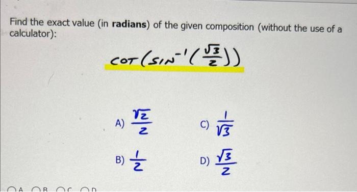 Find The Inverse Of The Trigonometric Function Given In General Form For The Defined Input Span F X 5 Sin X 2 O 3