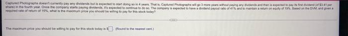 Captures Photograch Doesnt Currently Pay Any Dividends But In Pected To Start Congondow That Is Captured Photograph Wilg 1
