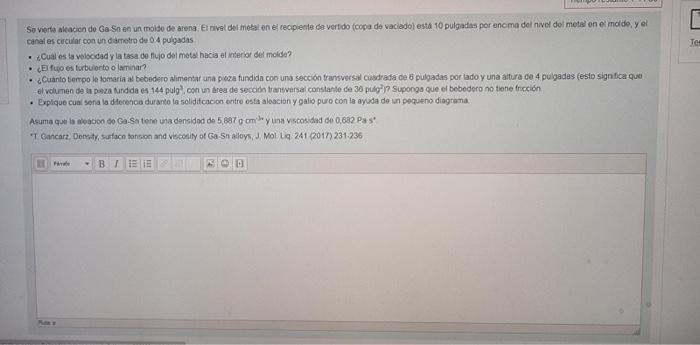 Luego De Un Tratamiento Temuco So Somete A Una Aleacion De Aluminio A Un Proceso De Rolado Calcule La Fuerza Y La Pote 3