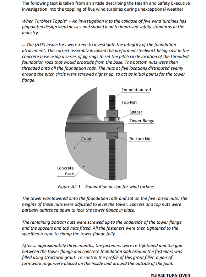 The Following Text Is Taken From An Article Describing The Health And Safety Executive Investigation Into The Toppling O 1
