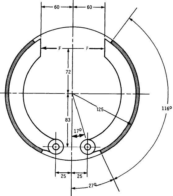 Figure 1 Shows The Preliminary Design Dimensions In Mm Of A Drum Brake System With Internal Shoes The Maximum Conta 1