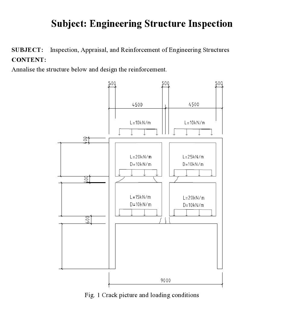 Subject Engineering Structure Inspection Subject Inspection Appraisal And Reinforcement Of Engineering Structures Co 1