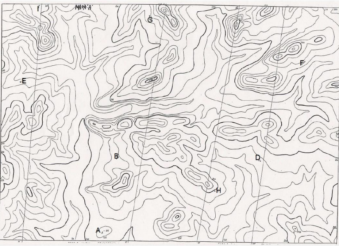 1 On Map A Mark The Important Peaks With A Small Triangle And Write Their Approximate Height Next To Them 2 Calculat 1