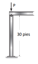 The Metallic Steel Column Shown Below Is Supposed To Be Pinned At Both Ends Which Is Defined By The W12x50 Profile Of A 1