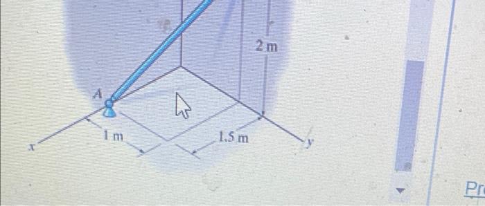 The Smooth Uniform Rod Ab Is Supported By A Ball And Socket Joint At A The Wall At B And Cable Bc The Rod Has A Mass 3