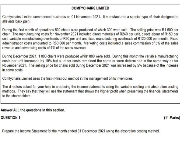 Comfychairs Limited Comtychairs Limited Commenced Business On 01 November 2021 It Manufactures A Special Type Of Chair 1