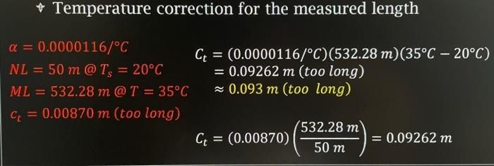 Create A Matlab Script That Solves The Tape Correction Due To Temperature The Input Parameters Are The Nominal And Meas 4