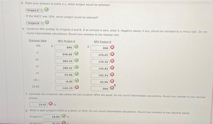 A Company Has A 12 Wacc And Is Considering Two Mutually Exclusive Investments That Cannot Be Repeated With The Follow 2