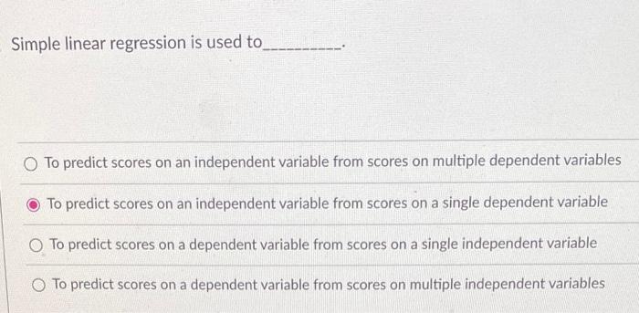 Which Of The Following About The Coefficient Of Determination Is False O Is Maximized By Ordinary Least Squares O Will 2