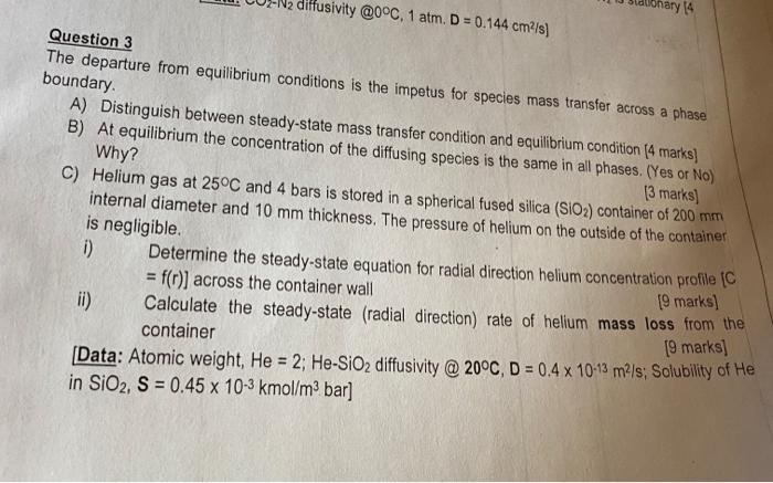 Usivity 0 C 1 Atm D 0 144 Cm S 14 Question 3 The Departure From Equilibrium Conditions Is The Impetus For Species 1
