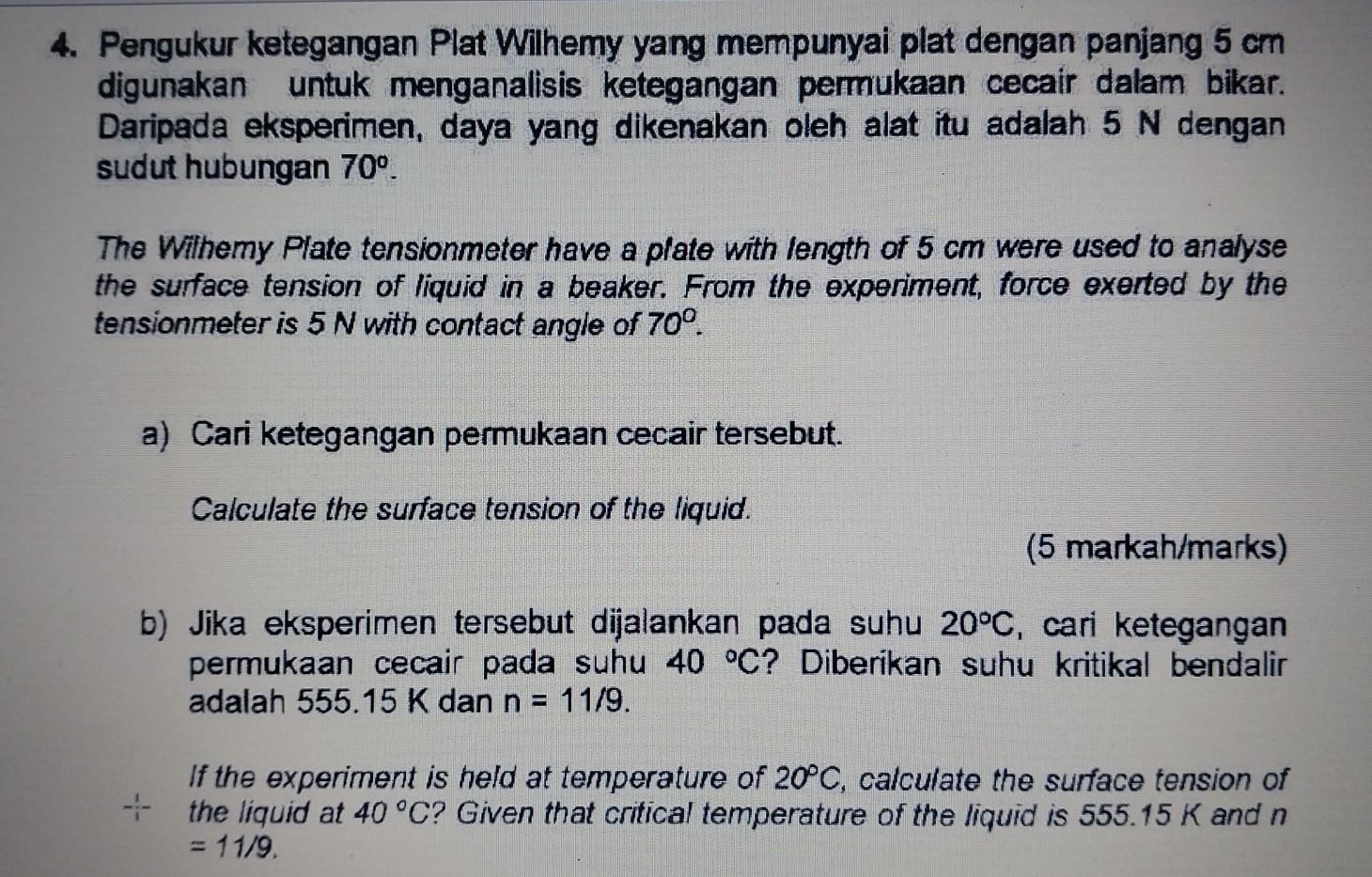 B Pangkal Kaki Untuk Seekor Serangga Yang Berbentuk Bulat Mempunyai Jejari Lebih Kurang 0 02 Mm Jisim Serangga Adalah 2