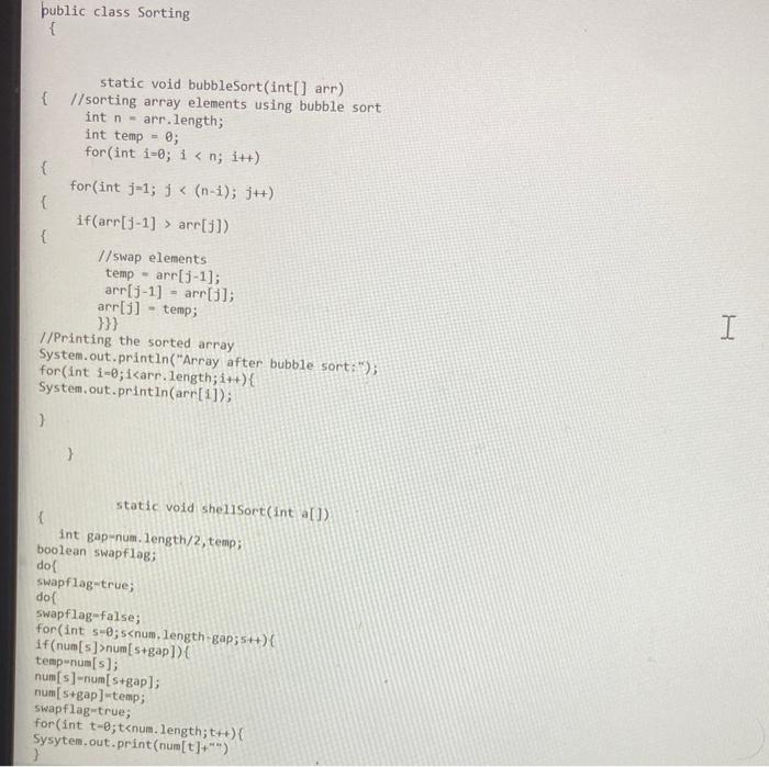 1 The Shell Sort Invented By Dr Donald Shell Is A Variation Of The Bubble Exchange Sort Instead Of Comparing Adjace 4