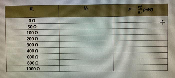 B For The Circuits Of The Figure 2 Calculate The Voltage V And Find The Power P For Each One Of The Resistor Values I 2