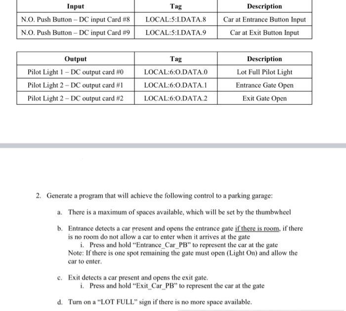 Rs Logix 5000 Need Working Program That Does The Following 1