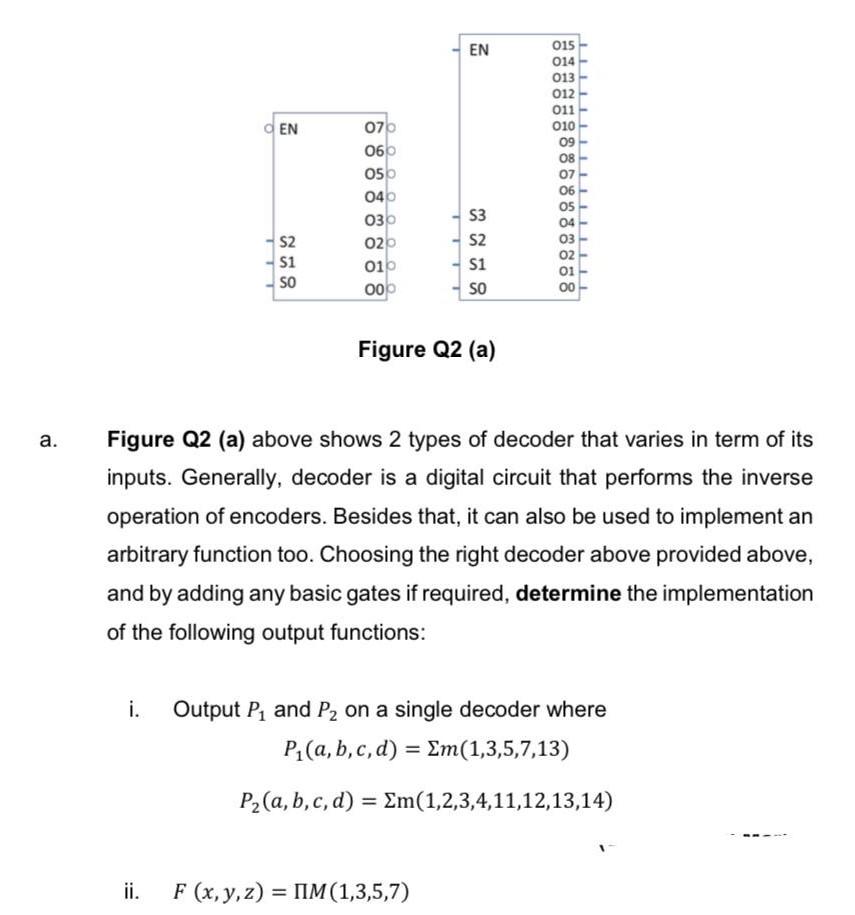A I En Ii 2 1 So 070 060 050 040 030 020 010 000 En S3 S2 S1 So Figure Q2 A F X Y Z Iim 1 3 5 7 015 014 0 1