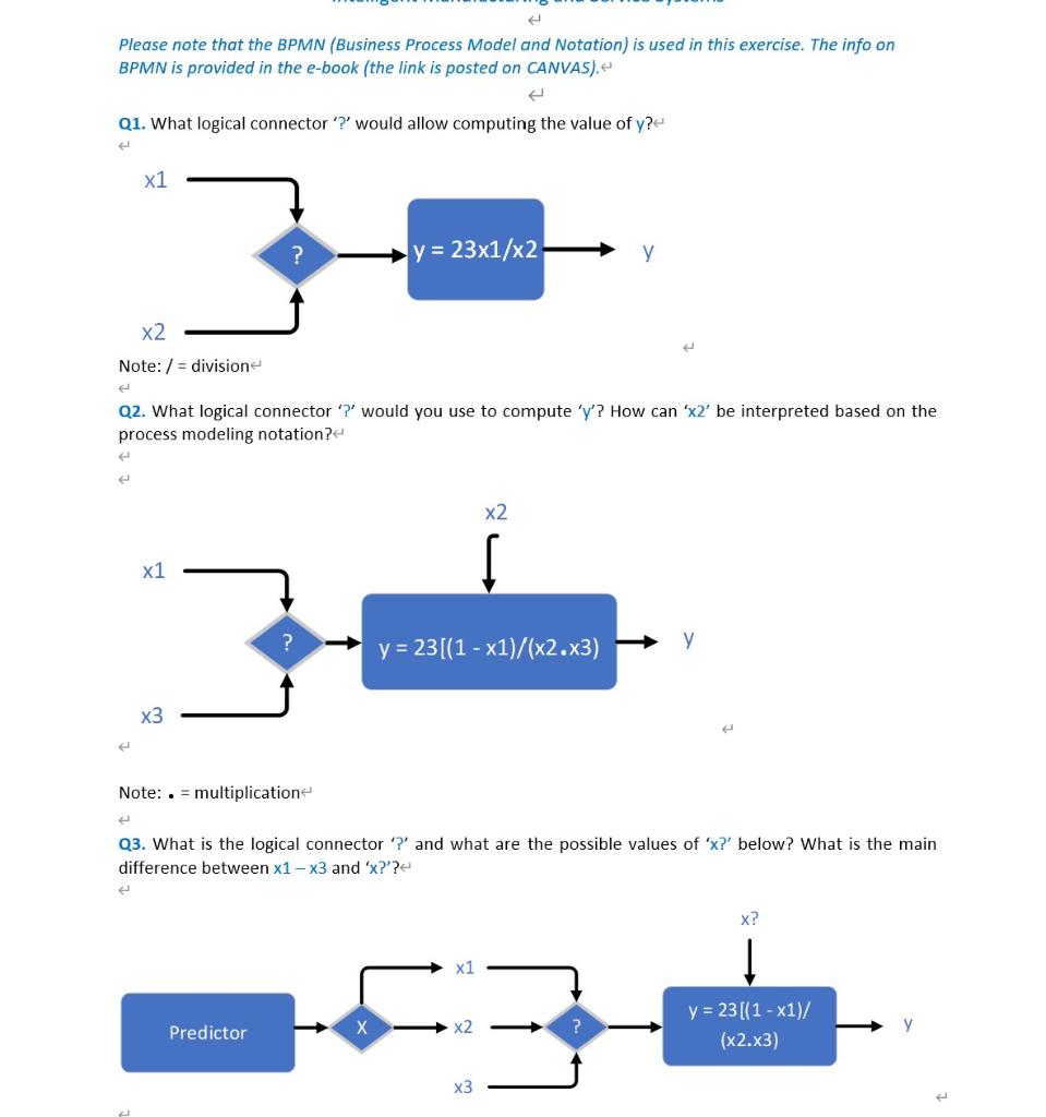 Please Note That The Bpmn Business Process Model And Notation Is Used In This Exercise The Info On Bpmn Is Provided 1