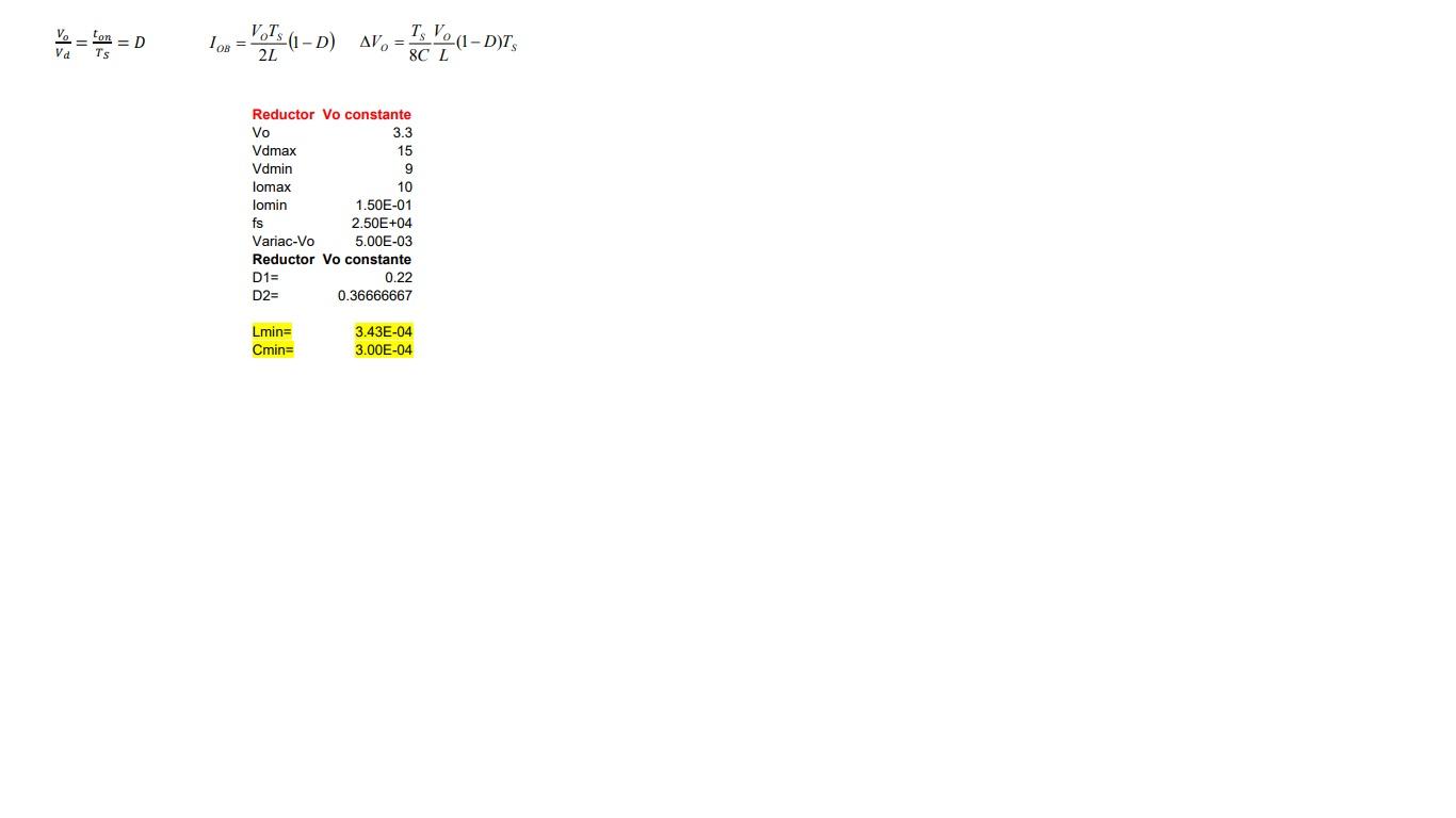 Determine The Minimum Value For The Inductor And Capacitor Of A Buck Converter That Must Operate In Continuous Current M 1