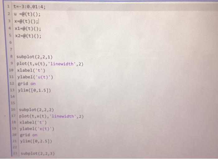 A Continuous Time Signal X R Is Given Graphically Below X T 24 17 1 2 1 U T 10 Writer A Matlab Code To Define T 3