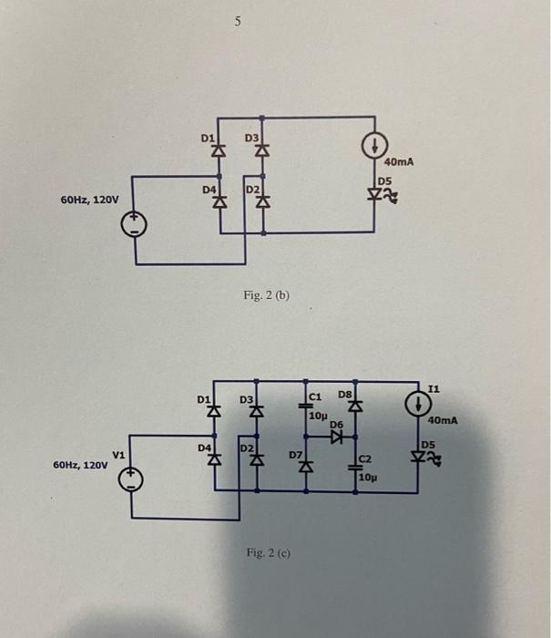 3 An Led Lamp States That It Is 120v 6w 100ma The Led Lamp Circuit Is Shown In Figure 2 A The Smoothing Capacitor Is 2