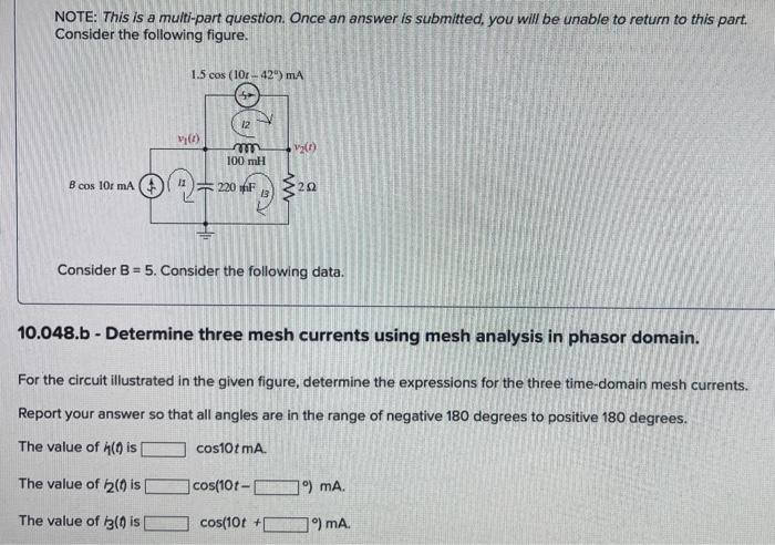 Note This Is A Multi Part Question Once An Answer Is Submitted You Will Be Unable To Return To This Part Consider Th 1