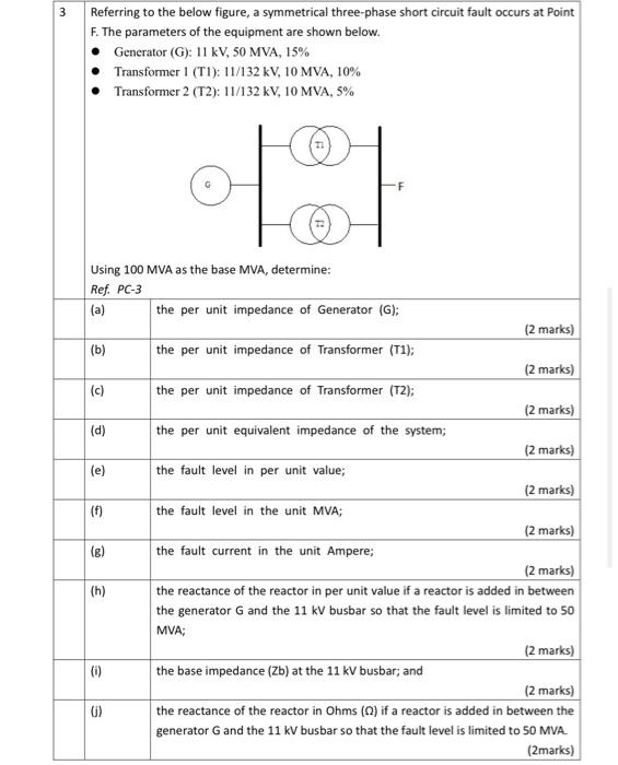 1 A A 66 Kv Three Phase Star Connected Short Transmission Line Has A Per Phase Impedance Of 5 J5 02 If The Line 3