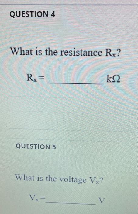 Question 1 Va V For The Given Circuit The Following Is Known When V 12 V And Ix 0 A Va 9 V When V 0 V And Ix 4