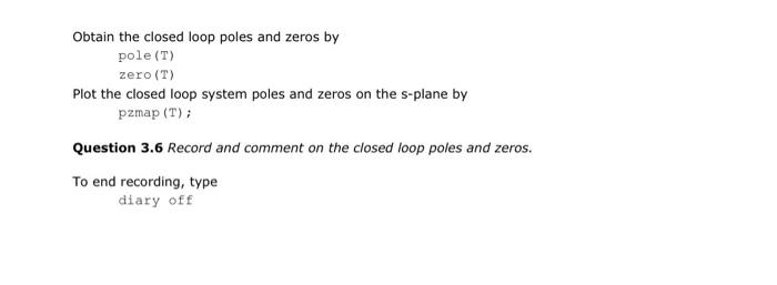 This Exercise Should Be Run In Matlab 2019 Or Later Versions It Makes Use Of The Matlab Control Toolbox Create A Folde 6