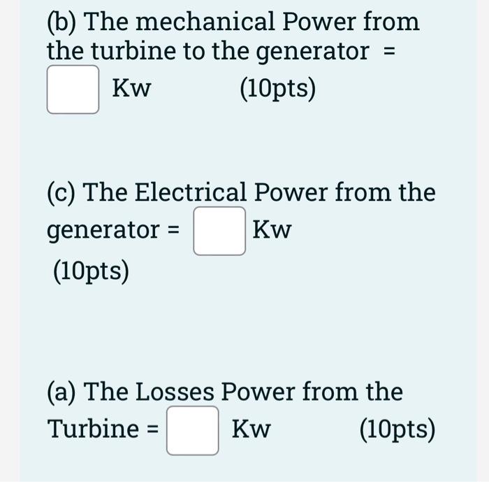 The Water In A Large Lake Is To Be Used To Generate Electricity By The Installation Of A Hydraulic Turbine Generator At 2