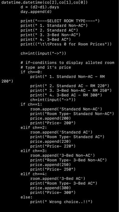 Import Random Import Datetime Name Phno Add Checkin Checkout Room Price P Roomno 6
