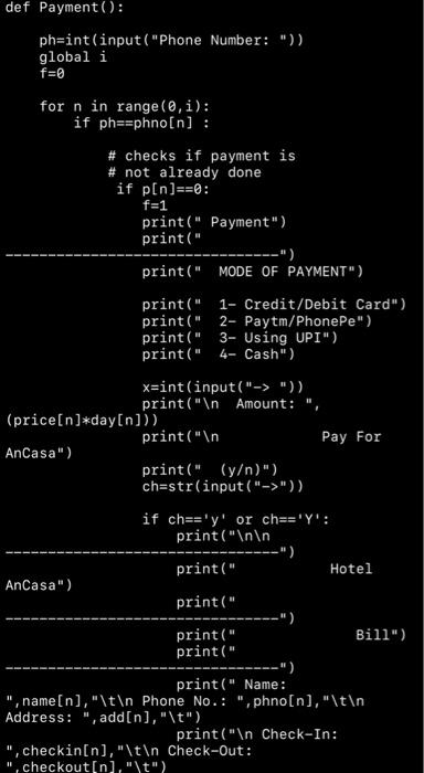 Import Random Import Datetime Name Phno Add Checkin Checkout Room Price P Roomno 8