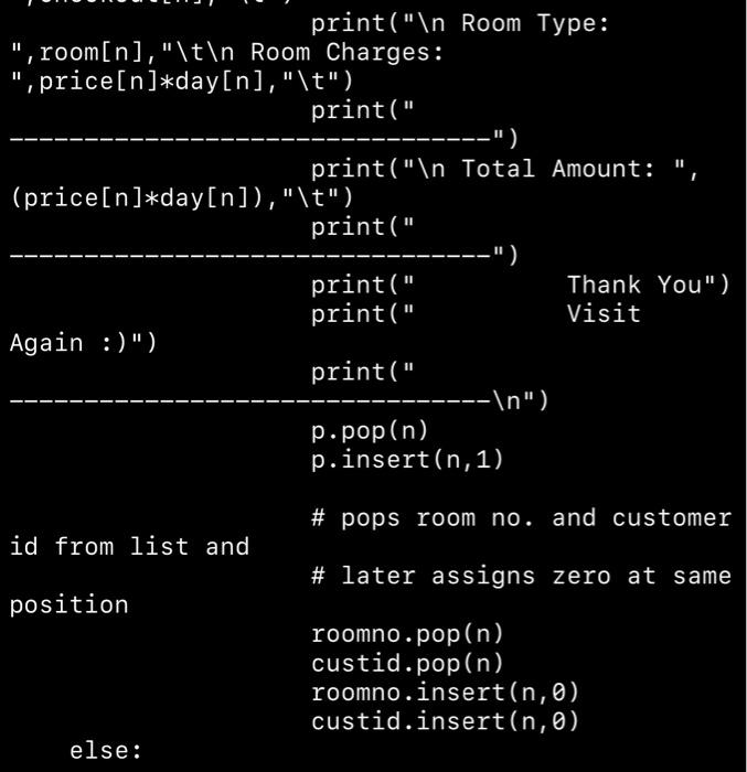 Import Random Import Datetime Name Phno Add Checkin Checkout Room Price P Roomno 9