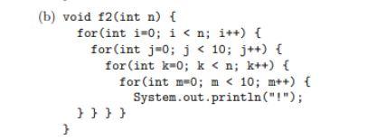 Describe The Worst Case Running Time Of The Following Code In Big Oh Notation In Terms Of The Variable N 1
